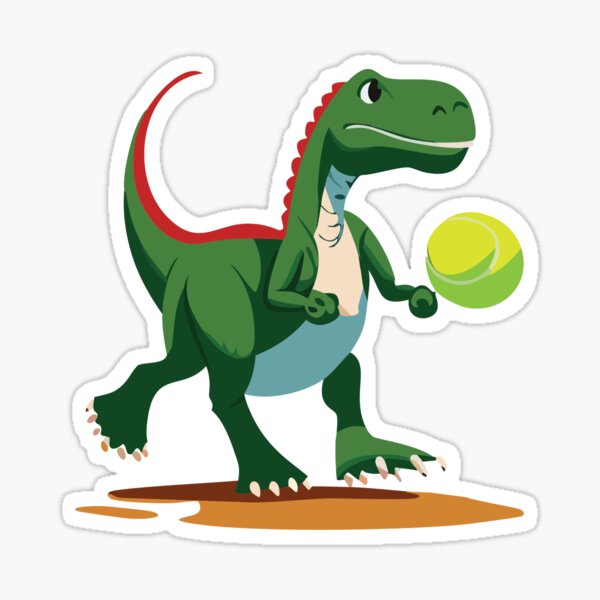Item preview, A Dinosaur Playing Tennis designed and sold by shufflik.