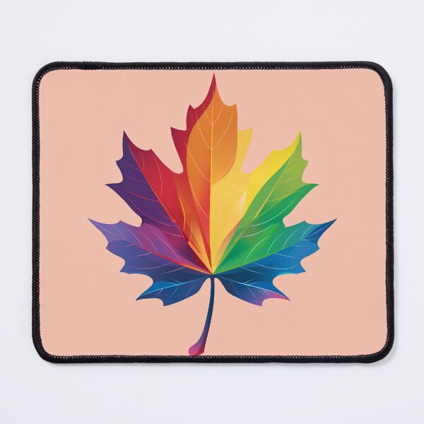 Item preview, LGBTQ Pride leaf designed and sold by proudlyparent.