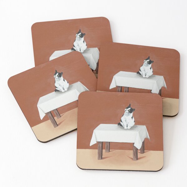 Item preview, The cat on the table designed and sold by Christa Murken.