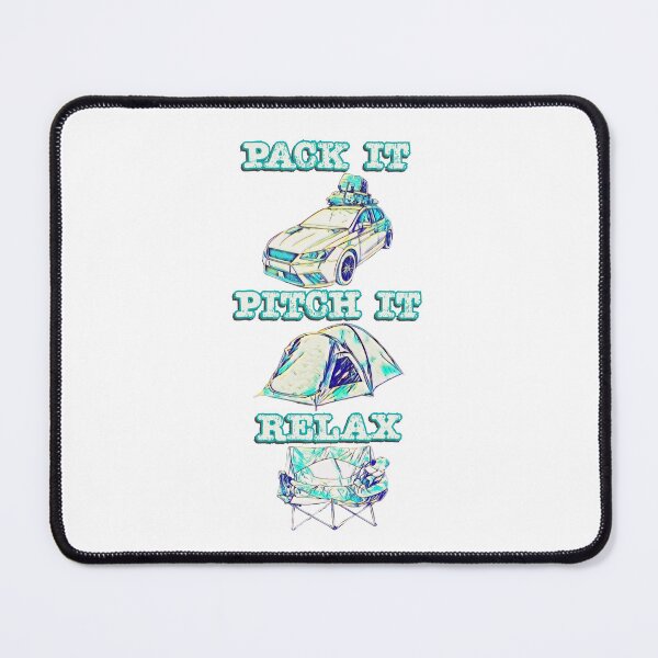 Item preview, Pack it, Pitch it, Relax - Neon Blue Small Tent designed and sold by BeccaAelishe.