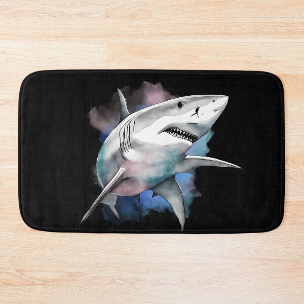 Item preview, watercolor shark designed and sold by Dominika Bednarska.