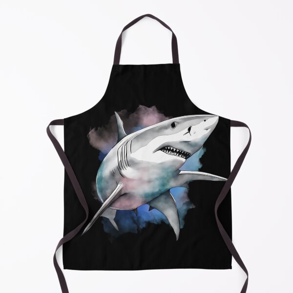 Item preview, watercolor shark designed and sold by Dominika Bednarska.