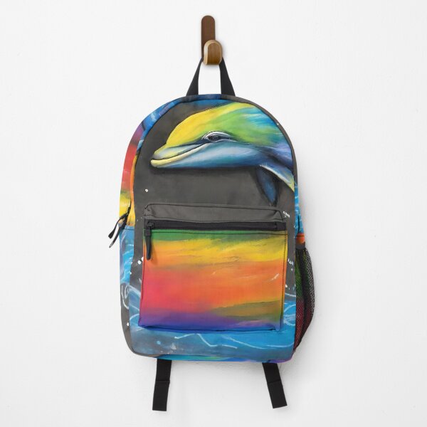 Item preview, Chalk Art Rainbow Dolphin designed and sold by Paw's Arts.