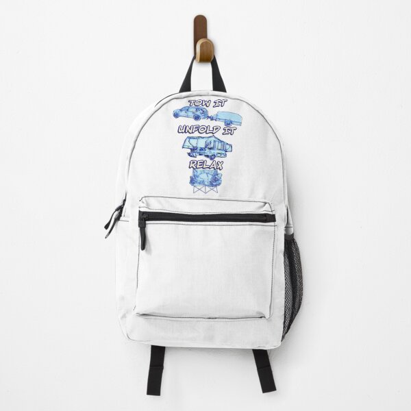 Item preview, Tow it, Unfold it, Relax - Blue Folding Caravan designed and sold by BeccaAelishe.