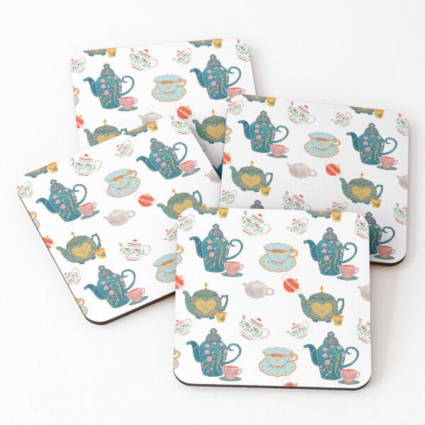 Item preview, Vintage Boho Tea Pots and Tea Cups designed and sold by lisa-diver.