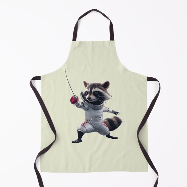Item preview, A raccoon with fencing gear, competing in the Olympics designed and sold by NiRia Spot.