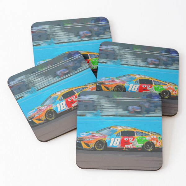Item preview, Kyle Busch racing his Nascar Cup Racecar watercolor designed and sold by Rodissimus1984.