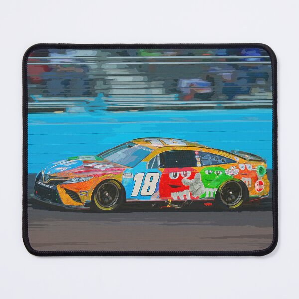 Item preview, Kyle Busch racing his Nascar Cup Racecar watercolor designed and sold by Rodissimus1984.