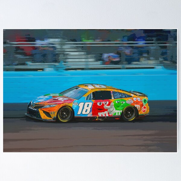 Item preview, Kyle Busch racing his Nascar Cup Racecar abstract designed and sold by Rodissimus1984.
