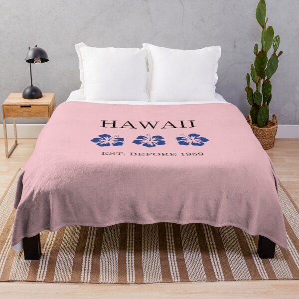 Item preview, Hawaii Est Before 1959 Blue Hibiscus Flowers designed and sold by TinyStarAmerica.