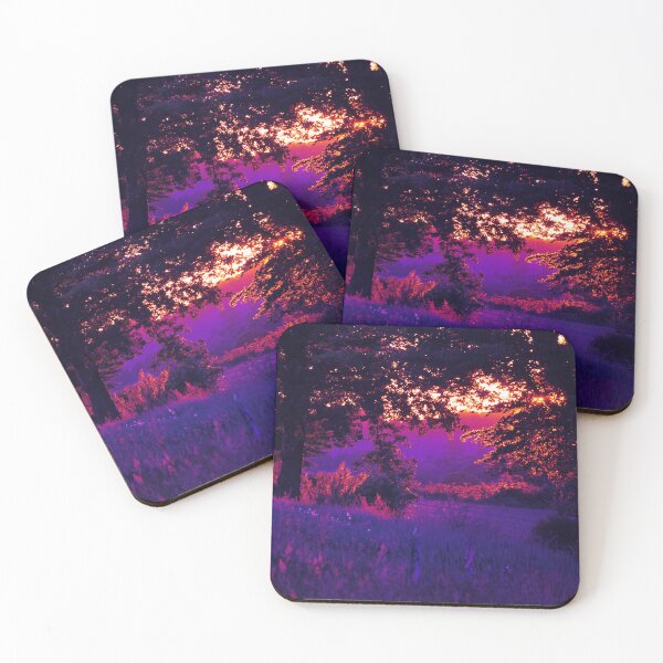 Item preview, Sunset over a purple field in France designed and sold by Layla Reim.