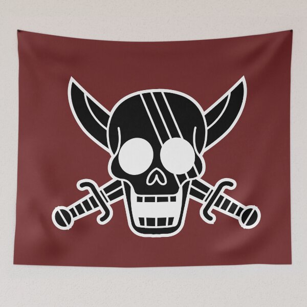 Item preview, Red Hair Pirates Jolly Roger 2 designed and sold by jimjimfuria.
