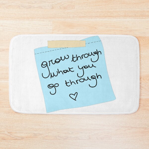 Item preview, Grow through what you go through sticky note designed and sold by only4thebrave.