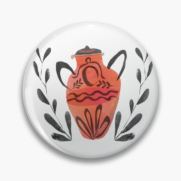 Item preview, 'Vessel' Ancient Greek Urn Watercolor Painting designed and sold by Venus-in-Virgo.