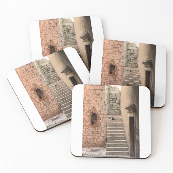 Item preview, Cat on step in Sibenik, Croatia designed and sold by Alison Crowe.