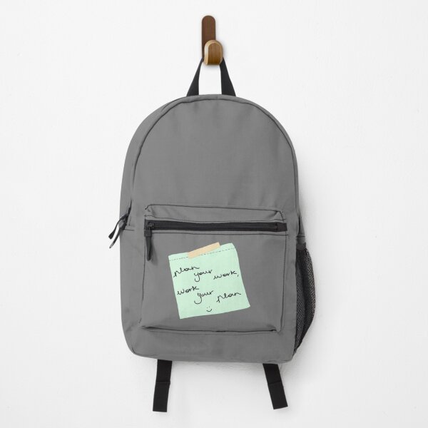 Item preview, Plan your work, work your plan sticky note designed and sold by only4thebrave.