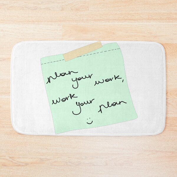 Item preview, Plan your work, work your plan sticky note designed and sold by only4thebrave.
