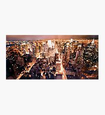"Manhattan Tapestry" New York Watercolor Photographic Print