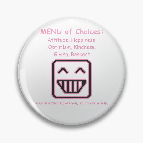 Item preview, Menu of Choices that Make You Pink Robot Face designed and sold by TerScott.