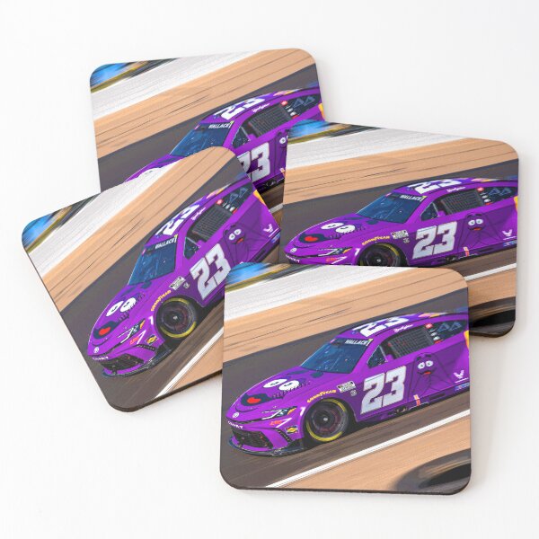 Item preview, Bubba Wallace racing his 2024 Nascar Cup racecar abstract designed and sold by Rodissimus1984.