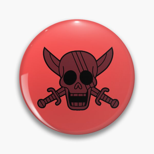 Item preview, Red Hair Pirates Jolly Roger 4 designed and sold by jimjimfuria.