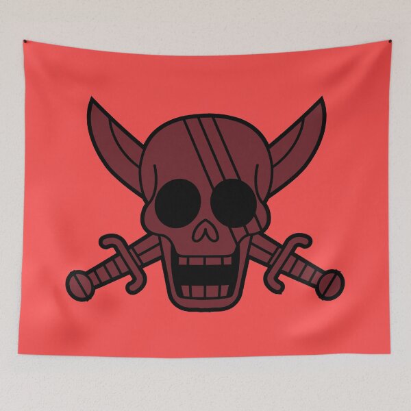 Item preview, Red Hair Pirates Jolly Roger 4 designed and sold by jimjimfuria.