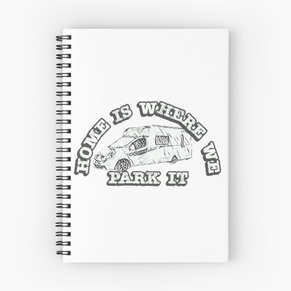 Item preview, Home is Where We Park it Black and White Motorhome Camper designed and sold by BeccaAelishe.
