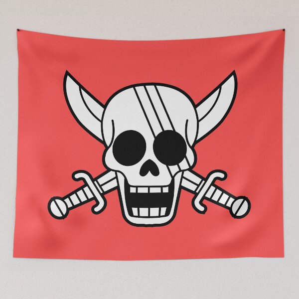 Item preview, Red Hair Pirates Jolly Roger 5 designed and sold by jimjimfuria.