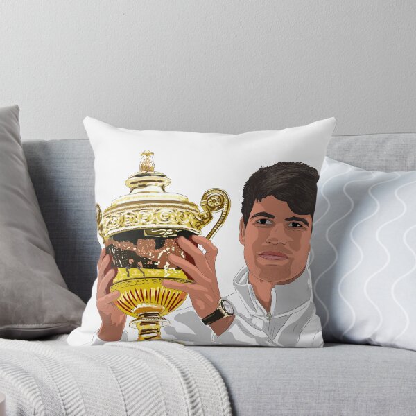 Aperçu de l'œuvre Carlos Alcaraz : champion de Wimbledon 2024 créée et vendue par GrizzlyCollective.