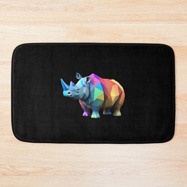 Item preview, Pastel Colorful Rhino Nature Power and Strength designed and sold by Aquillashop.