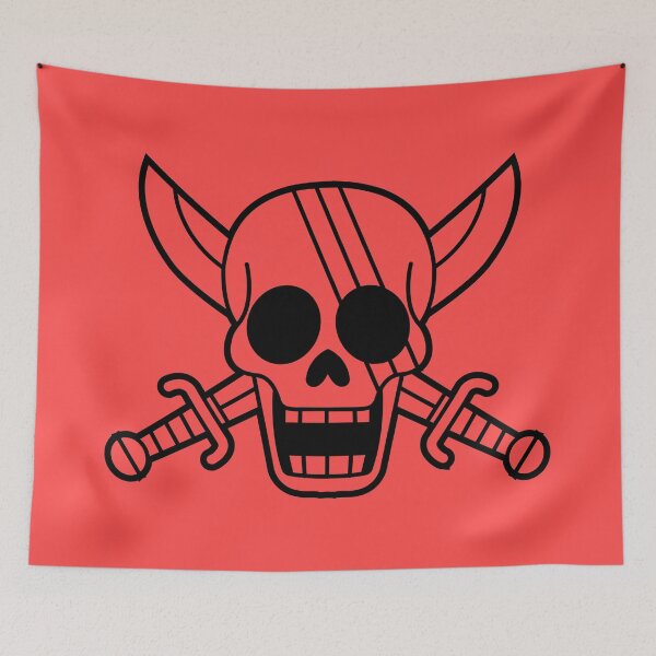 Item preview, Red Hair Pirates Jolly Roger 8 designed and sold by jimjimfuria.