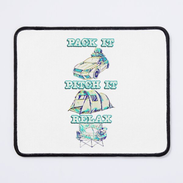 Item preview, Pack it, Pitch it, Relax - Neon Blue Medium Tent designed and sold by BeccaAelishe.