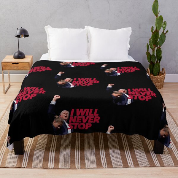 Item preview, I Will Never Stop | Fist | Trump Shooting at Rally | Trump 2024 designed and sold by pierrelaidesign.