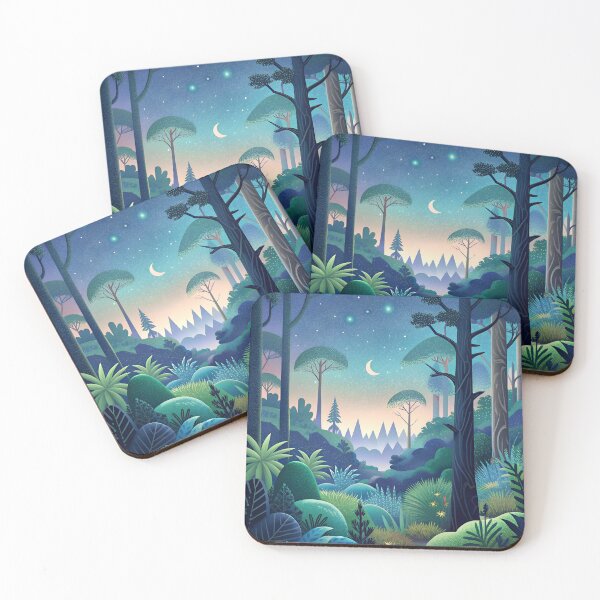 Item preview, Night Dense Gloomy Forest designed and sold by natalielaf.