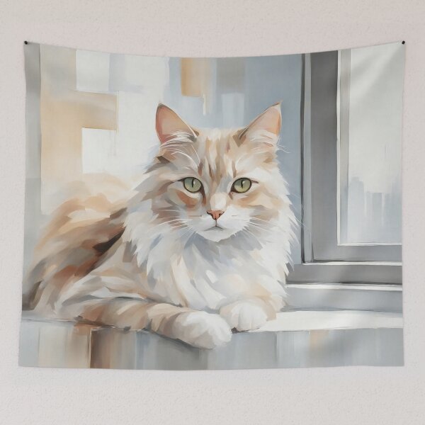 Item preview, Tabby Cat on a Windowsill designed and sold by Mindy Guidry.