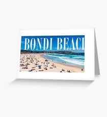 Bondi Beach Adresse Grußkarte