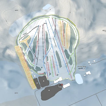 Artwork thumbnail, Powder Ridge MN Resort Trail Map by Mapsynergy