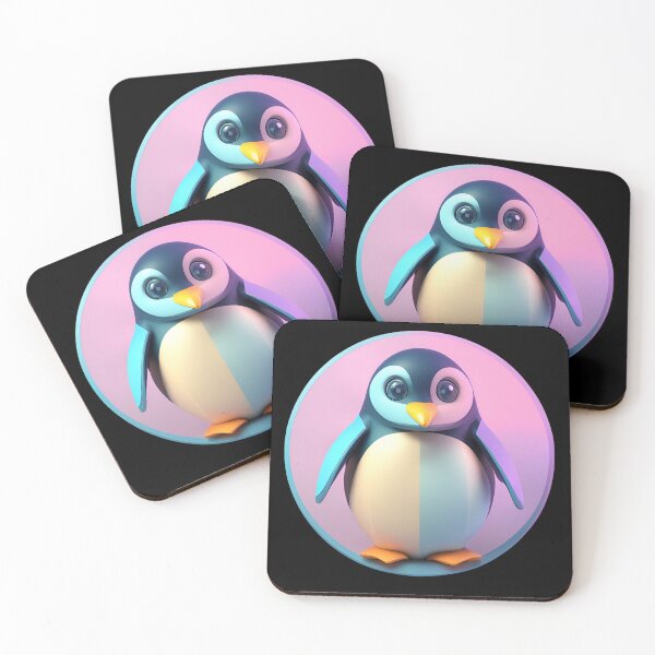 Item preview, Penguin in Pastel Colors designed and sold by Aquillashop.