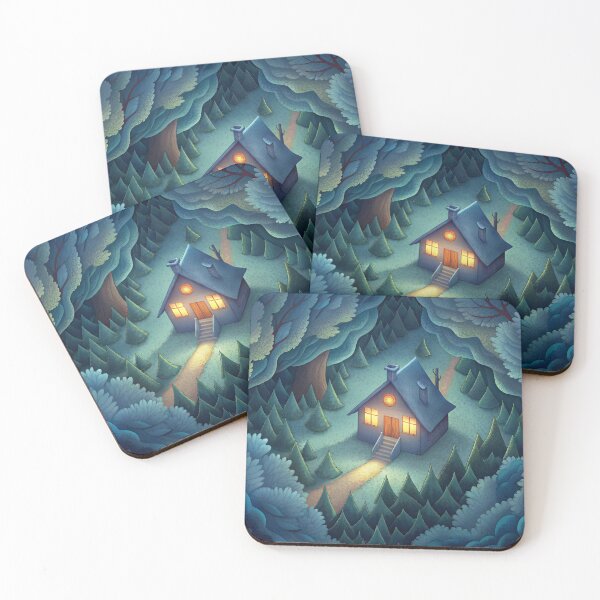 Item preview, Little House Surrounded with Dense Forest designed and sold by natalielaf.