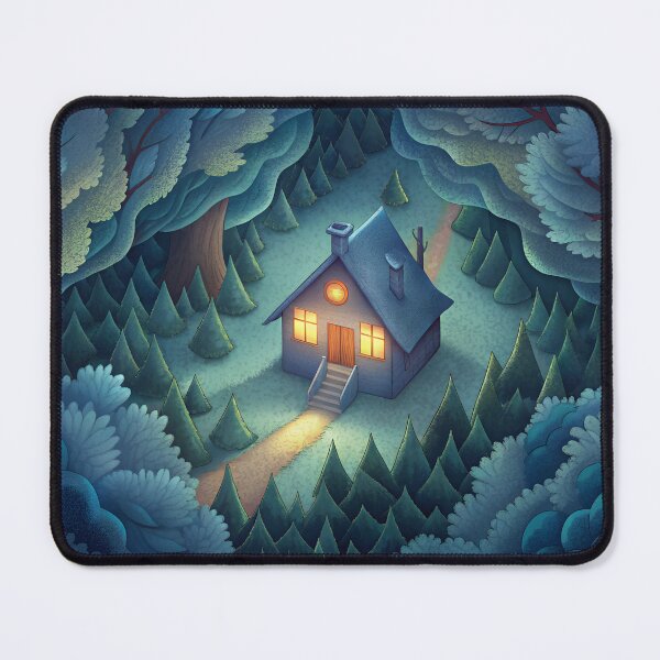 Item preview, Little House Surrounded with Dense Forest designed and sold by natalielaf.