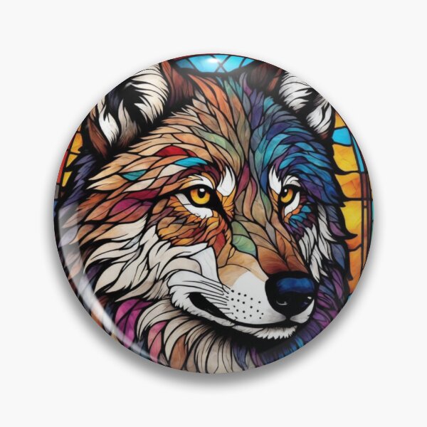 Item preview, Stained Glass Wolf designed and sold by Mehgan-Ashcroft.
