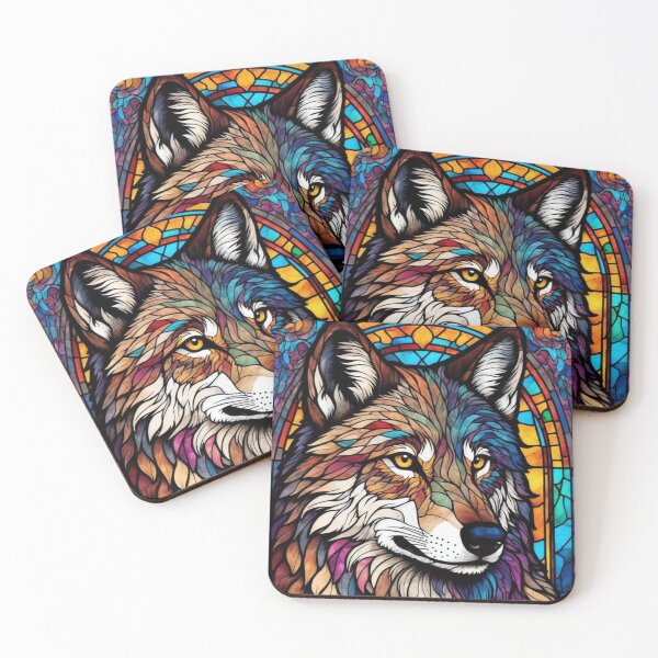 Item preview, Stained Glass Wolf designed and sold by Mehgan-Ashcroft.