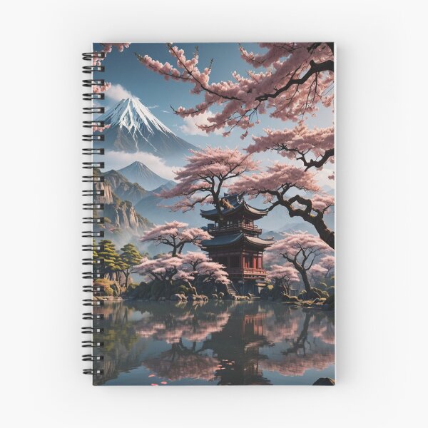 Item preview, A beautiful ancient sakura tree in front of a lake designed and sold by KING TK.