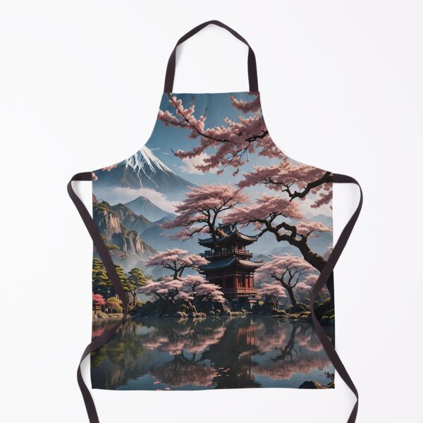 Item preview, A beautiful ancient sakura tree in front of a lake designed and sold by KING TK.