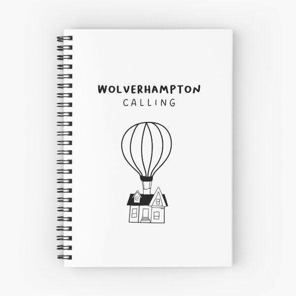 Item preview, Wolverhampton Calling - Fun Hot Air Balloon and House Drawing | City in England / UK designed and sold by RM-Journey.