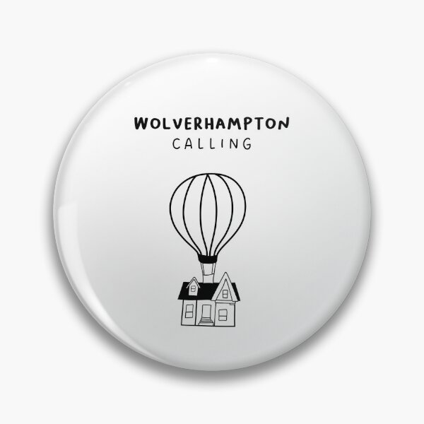 Item preview, Wolverhampton Calling - Fun Hot Air Balloon and House Drawing | City in England / UK designed and sold by RM-Journey.