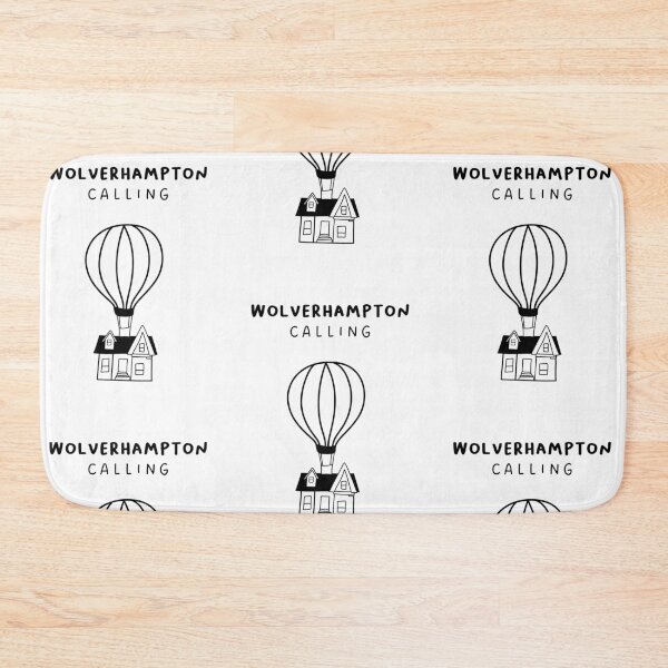 Item preview, Wolverhampton Calling - Fun Hot Air Balloon and House Drawing | City in England / UK designed and sold by RM-Journey.