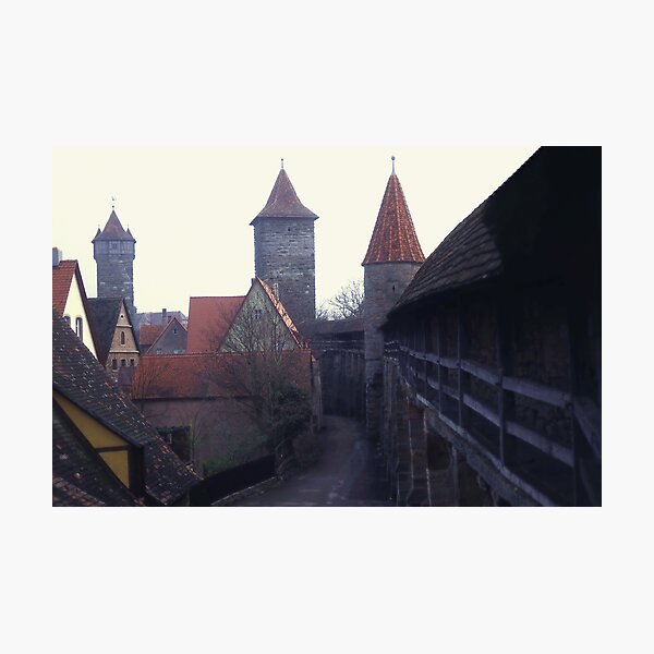 Item preview, City Walls In The Early Morning. Rothenburg. Germany. designed and sold by Peter Stephenson.