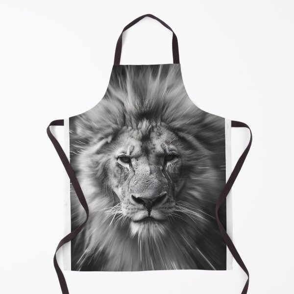 Item preview, Majestic lion in black and white with a dramatic effect designed and sold by Artessie.