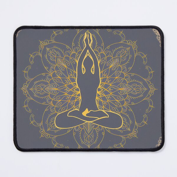 Item preview, Golden Mandala Yoga Pose designed and sold by RedTamah.